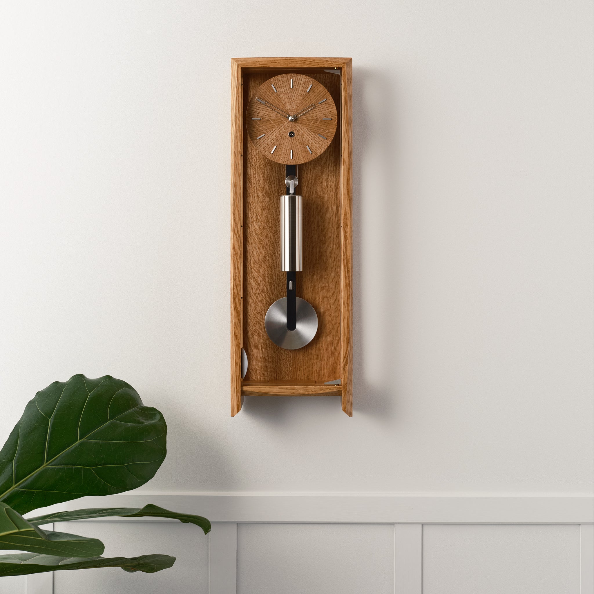 THE FROXFIELD WALL CLOCK IN NATURAL OAK