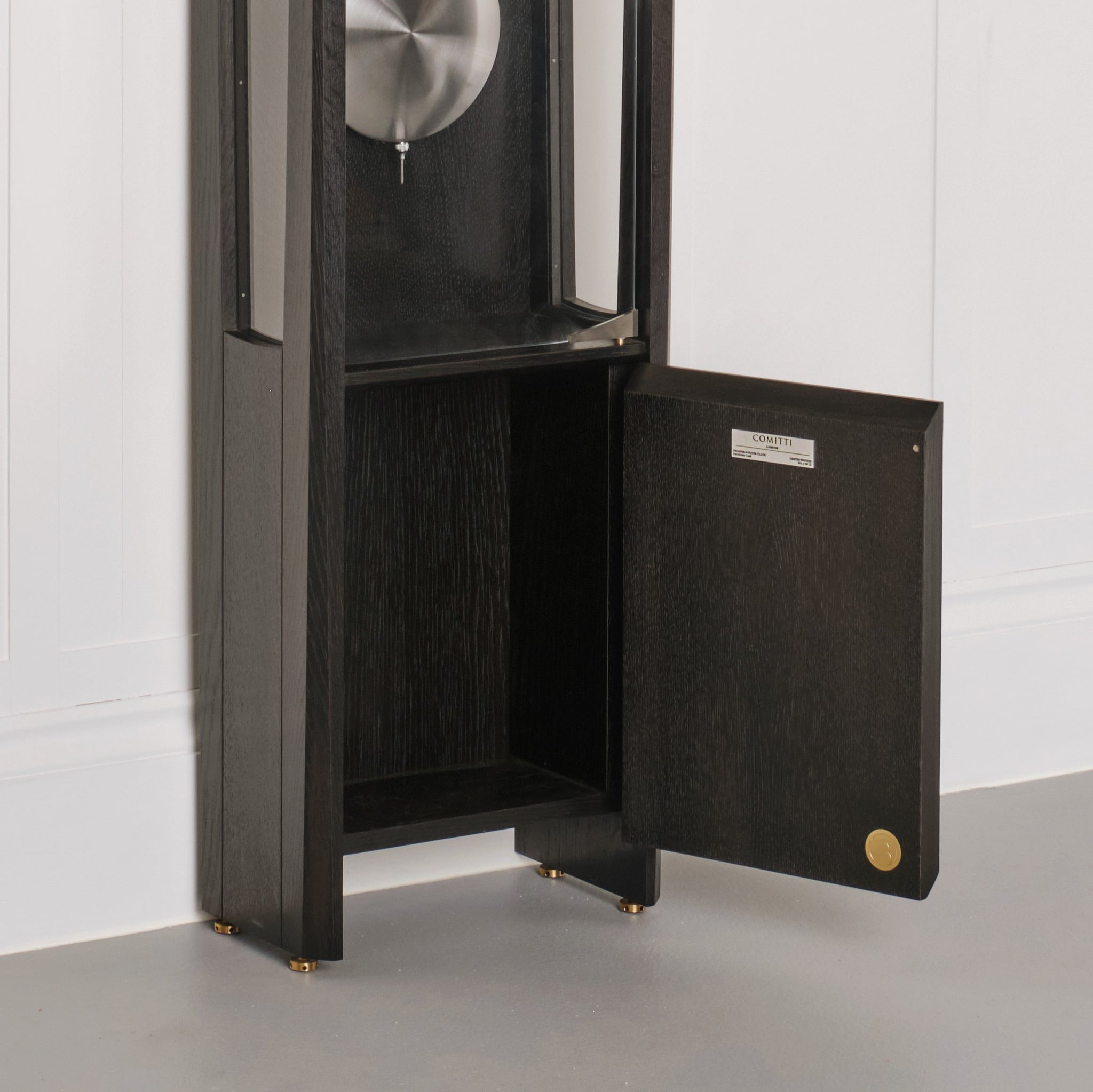 THE FROXFIELD FLOOR CLOCK IN BLACK OAK
