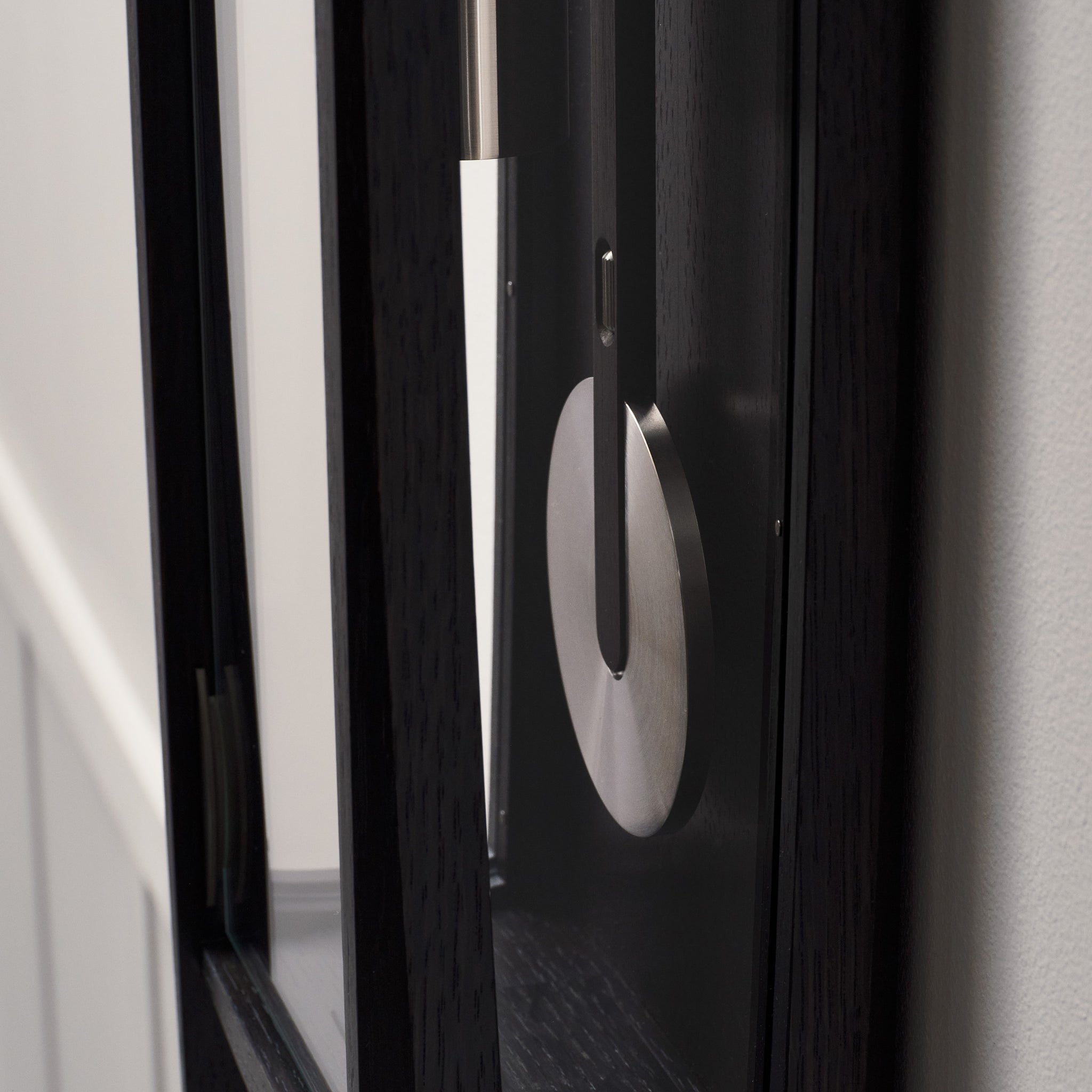 THE FROXFIELD WALL CLOCK IN BLACK OAK