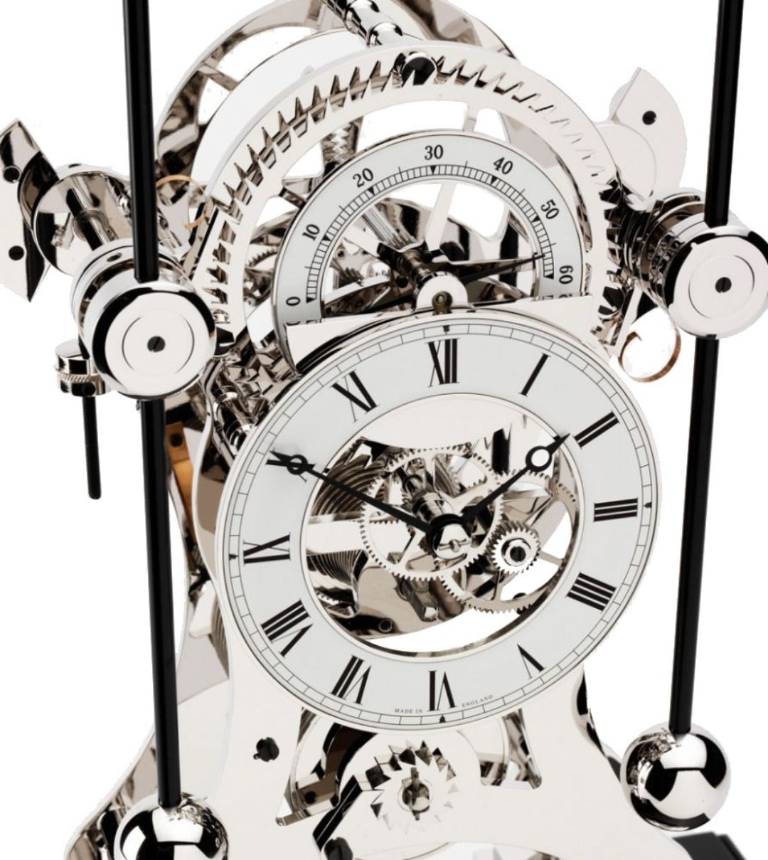 RHODIUM PLATED NAVIGATOR WITH BLACK LACQUER BASE