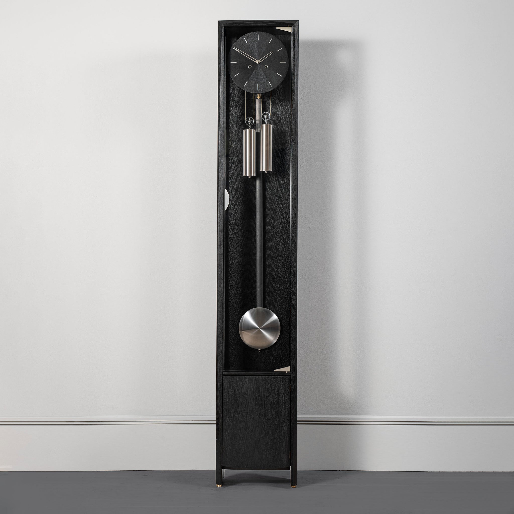 THE FROXFIELD FLOOR CLOCK IN BLACK OAK
