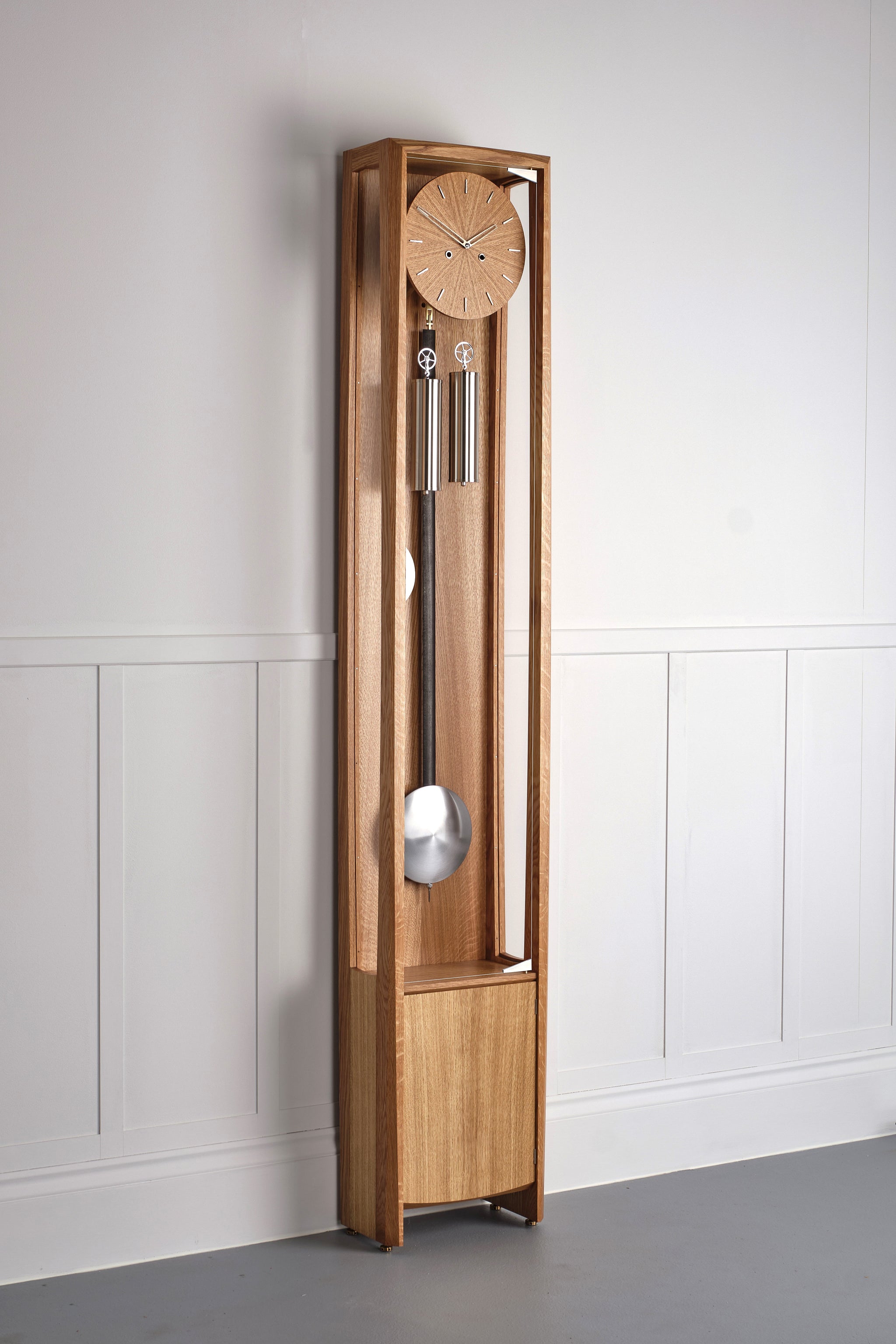 THE FROXFIELD FLOOR CLOCK IN NATURAL OAK