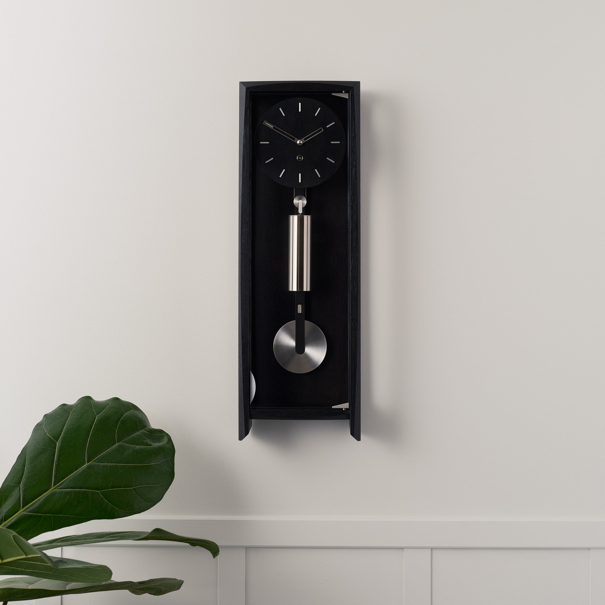 THE FROXFIELD WALL CLOCK IN BLACK OAK