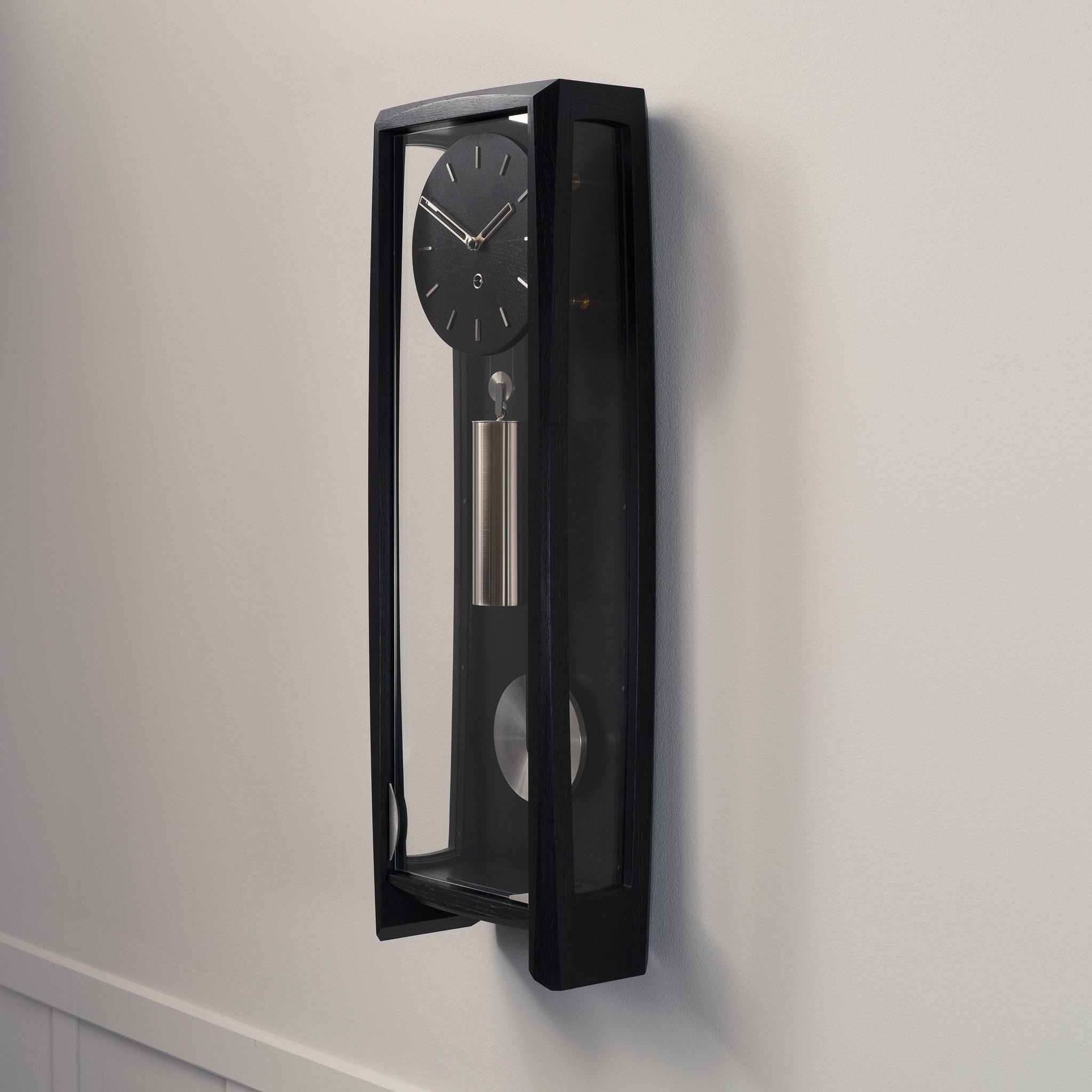 THE FROXFIELD WALL CLOCK IN BLACK OAK