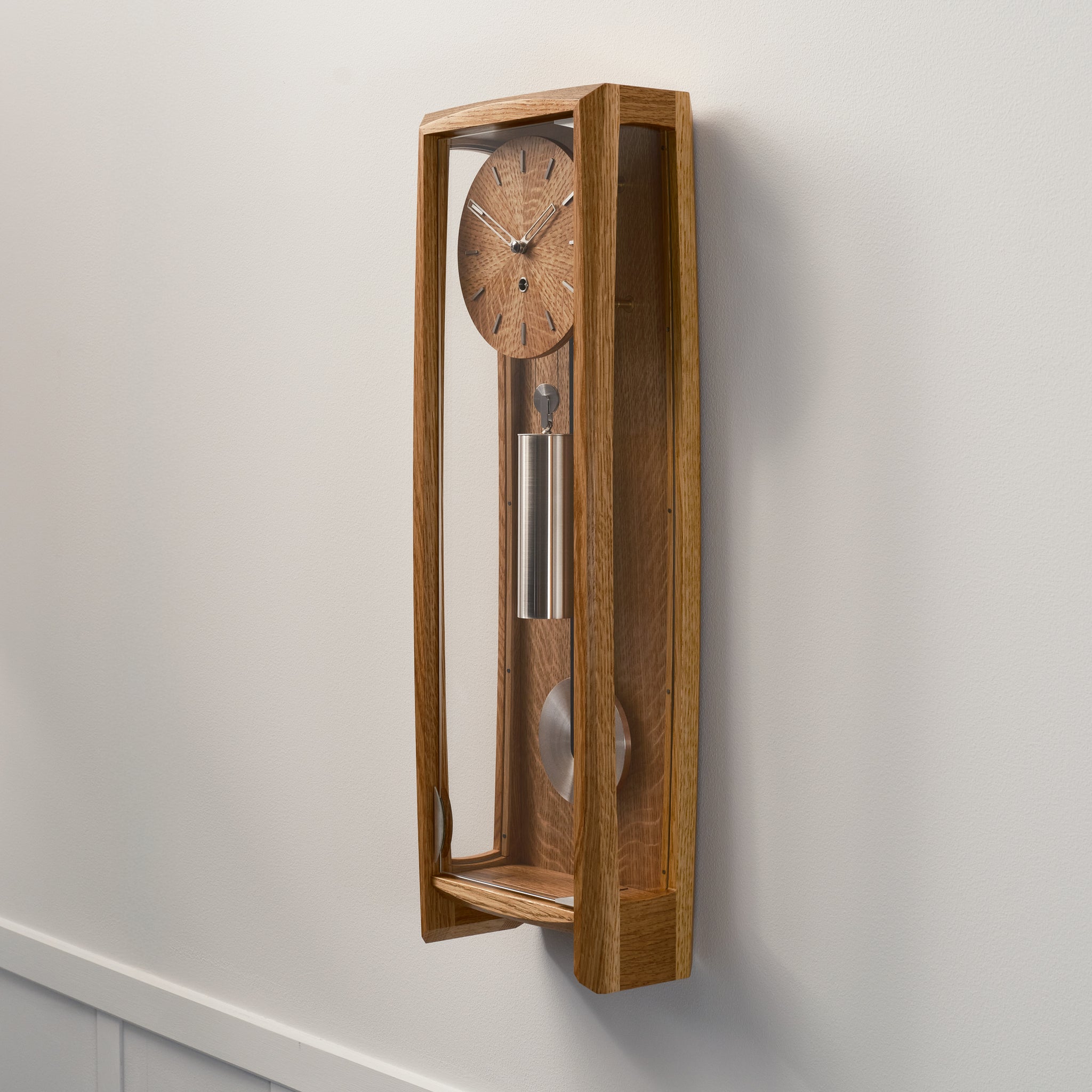 THE FROXFIELD WALL CLOCK IN NATURAL OAK