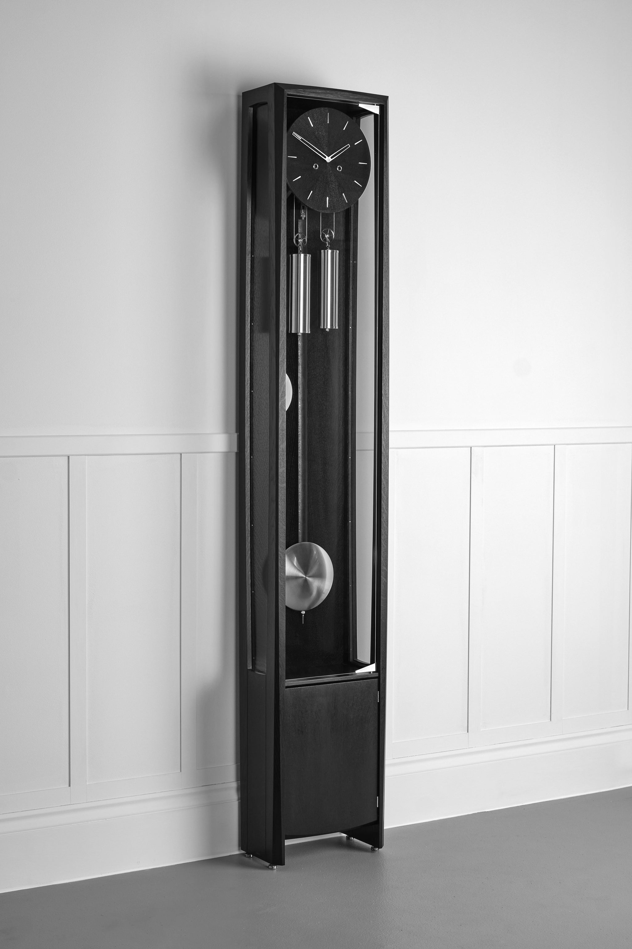 THE FROXFIELD FLOOR CLOCK IN BLACK OAK