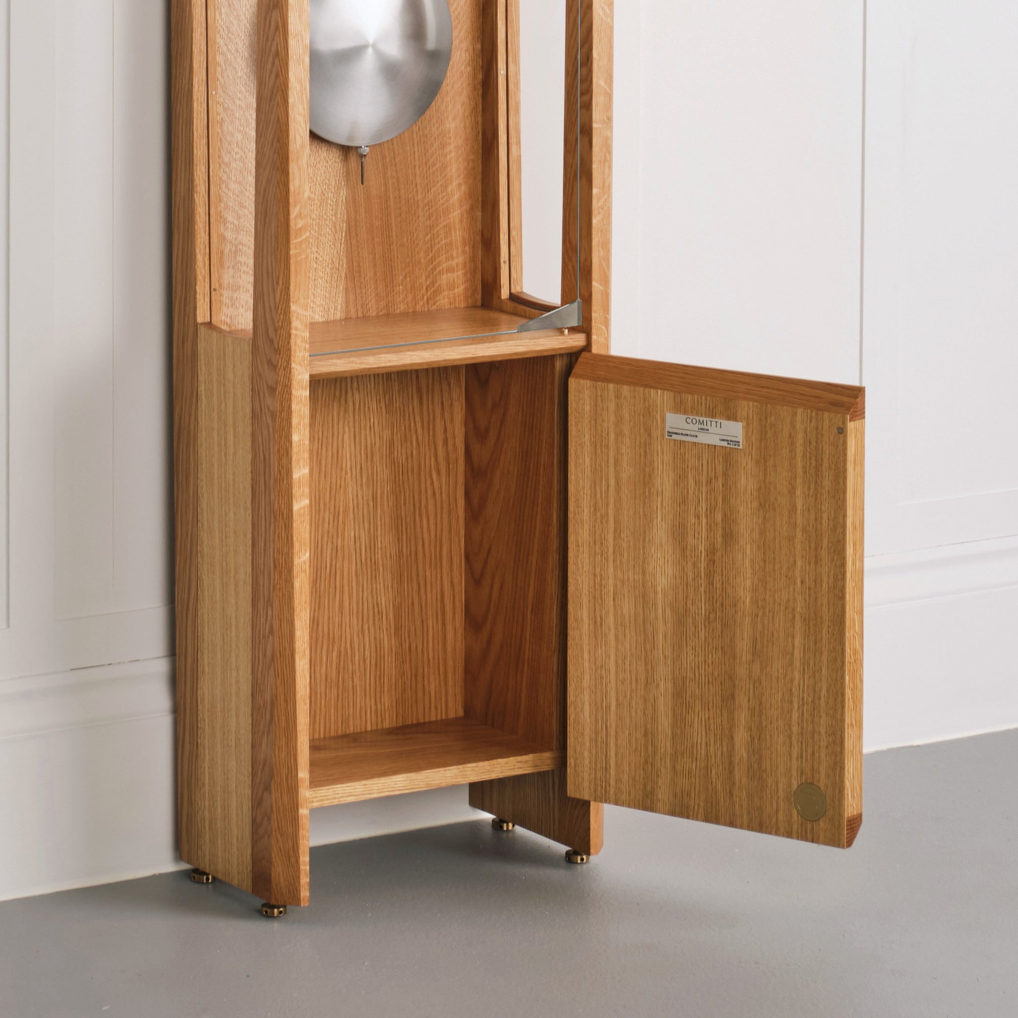 THE FROXFIELD FLOOR CLOCK IN NATURAL OAK