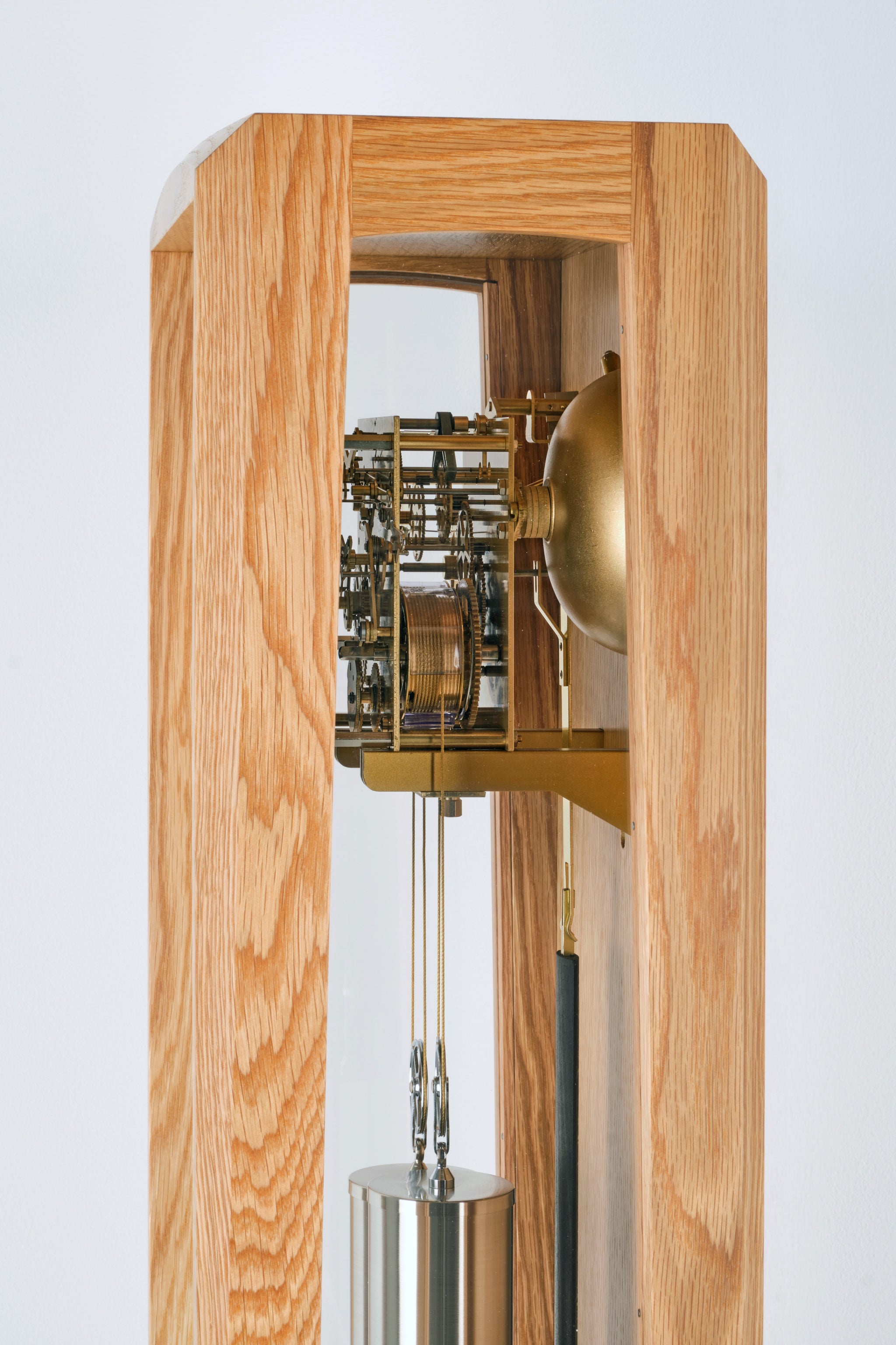 THE FROXFIELD FLOOR CLOCK IN NATURAL OAK