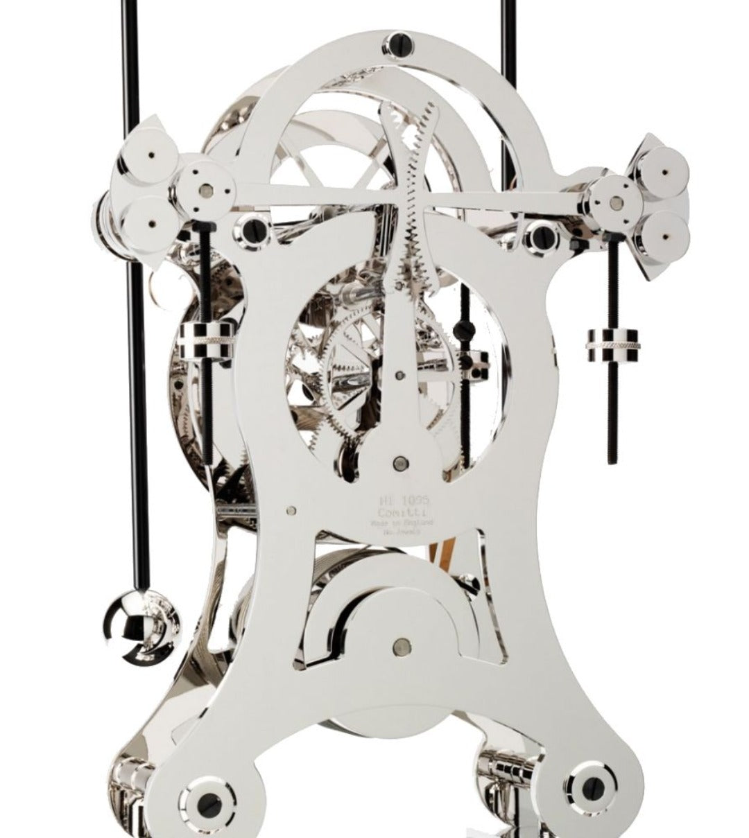 RHODIUM PLATED NAVIGATOR WITH WALNUT BASE