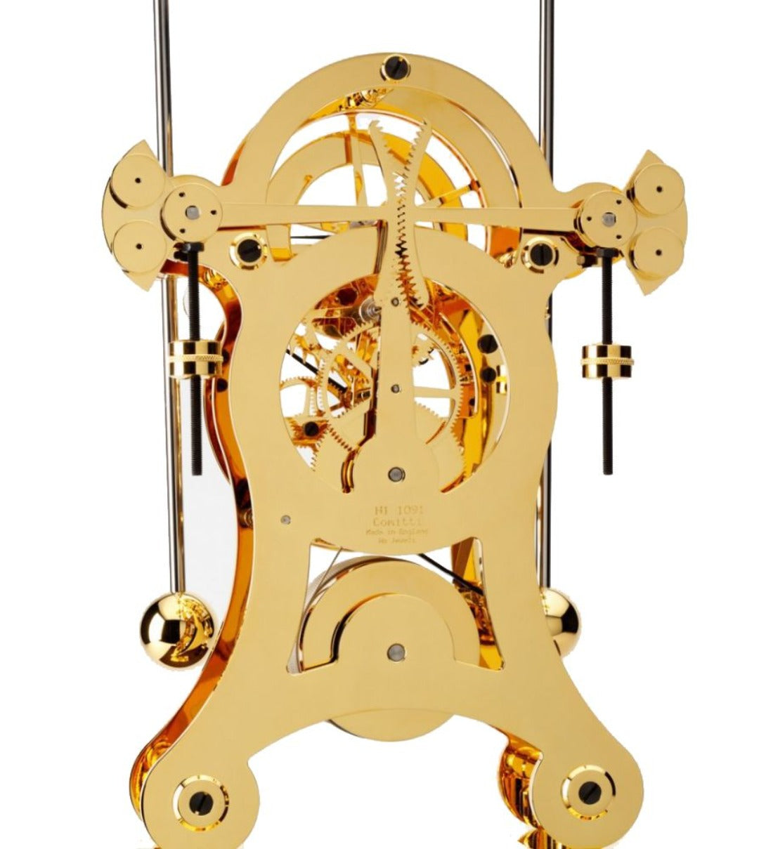 GOLD PLATED NAVIGATOR WITH WALNUT BASE