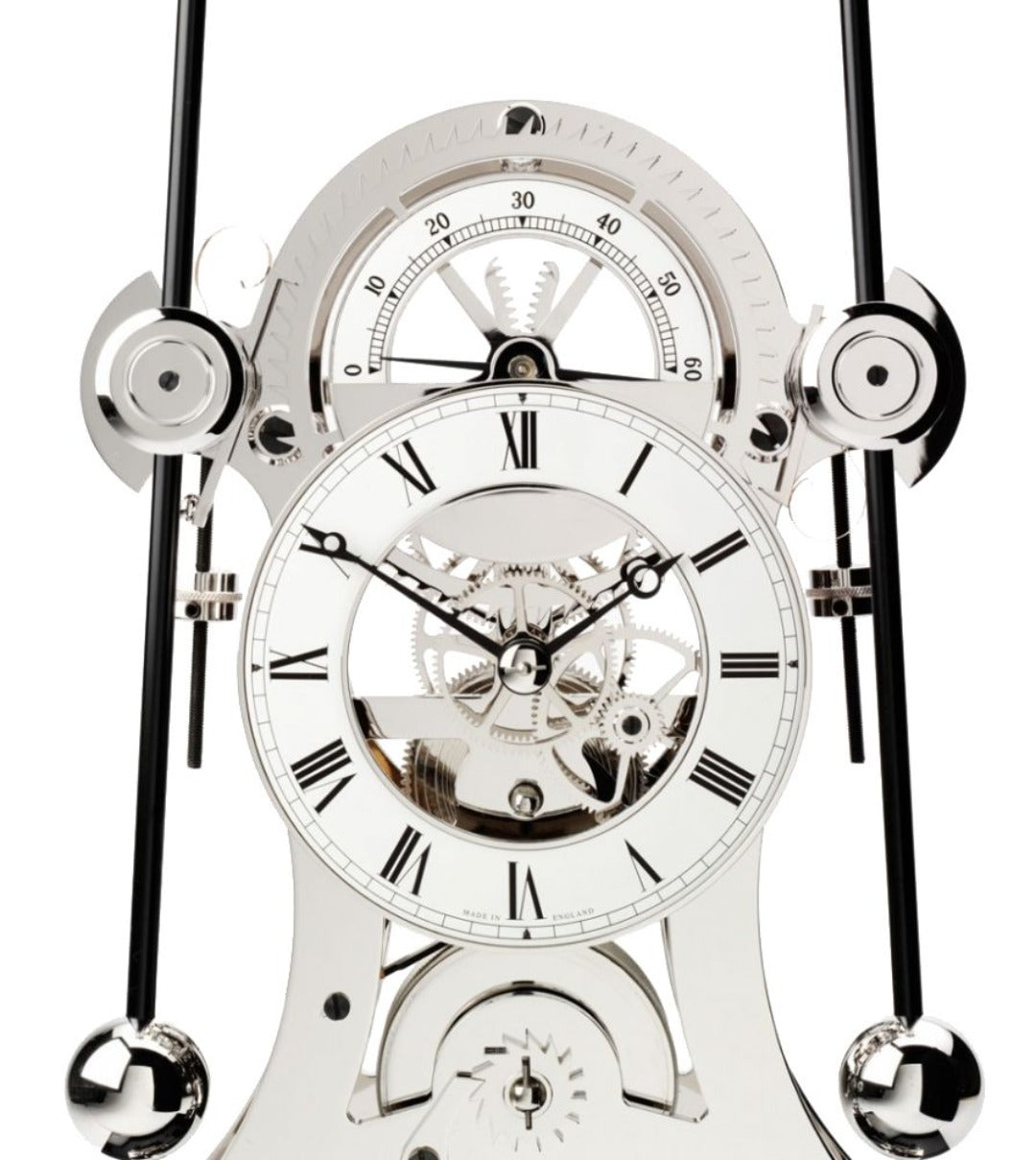 RHODIUM PLATED NAVIGATOR WITH WALNUT BASE